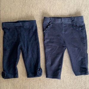 Baby girl jeans 3-6 mo & 9-12 lbs